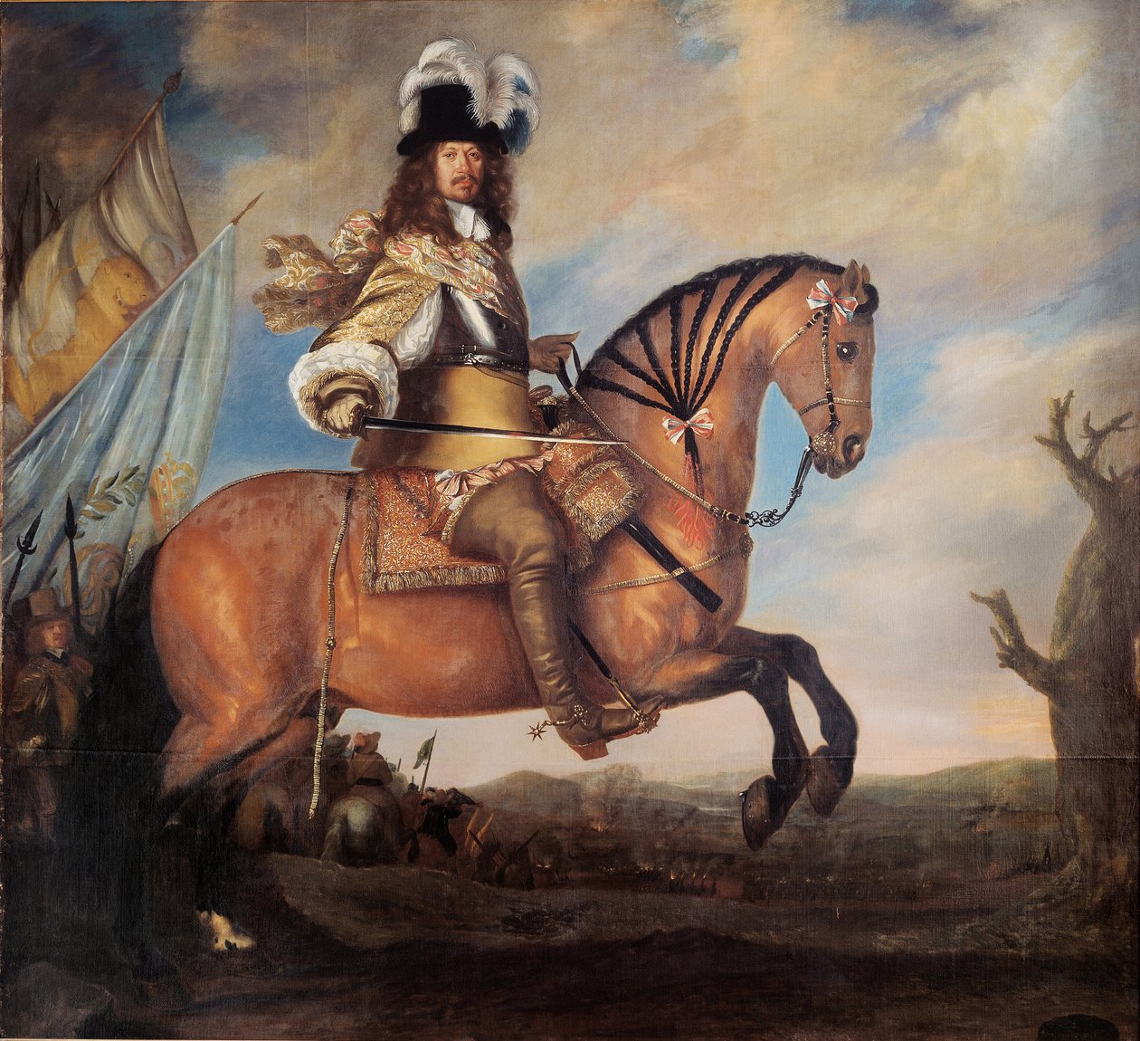 Portrét polního maršála Carla Gustafa Wrangela 1613-1676, 1652 od David Klöcker Ehrenstrahl