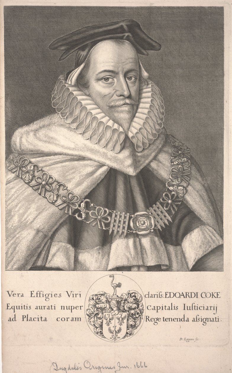 Edward Coke od David Loggan