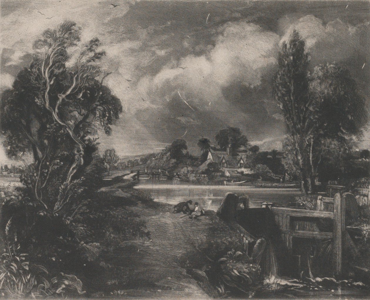 Zámek na Stour, 1830. od David Lucas