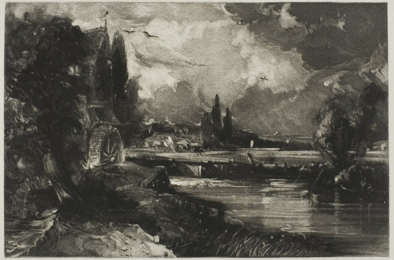 A Mill, z anglického Landscape od David Lucas