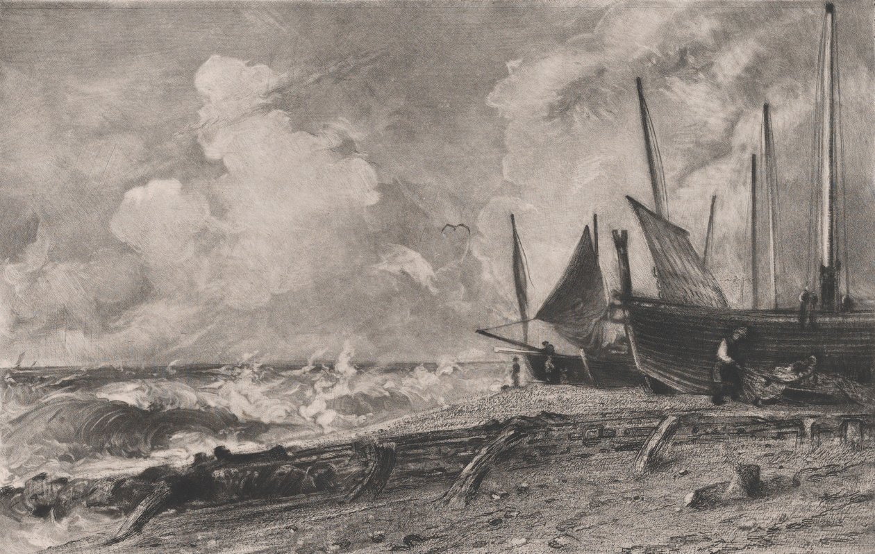 Mořská pláž, 1830. od David Lucas
