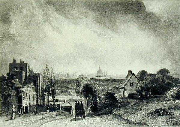Chata sira Richarda Steela, Hampstead Road od David Lucas