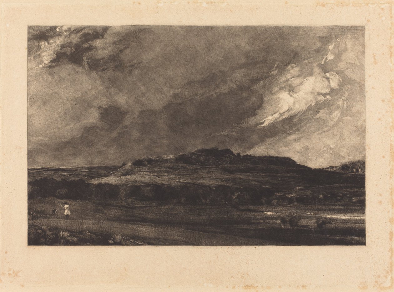 starý Sarum (a) od David Lucas after John Constable