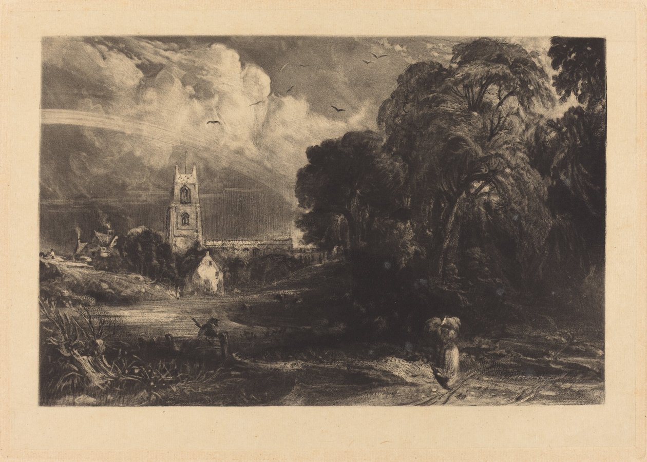 Stoke-by-Nayland od David Lucas after John Constable