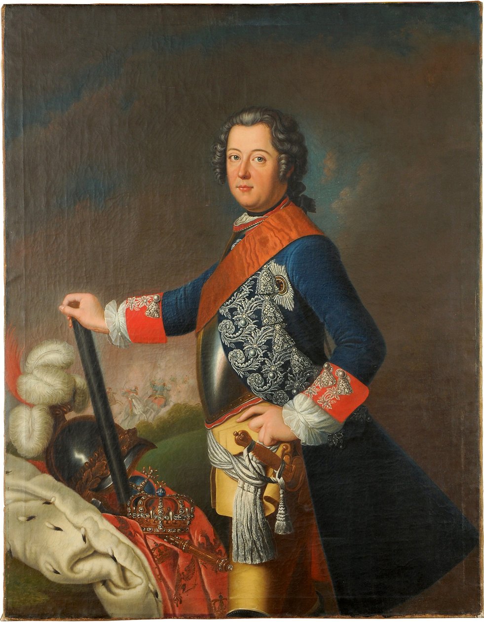 Fridrich II Pruský, 1743 od David Matthieu
