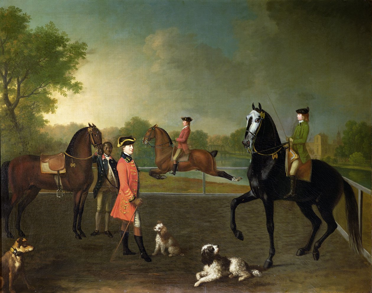 Henry, 10. hrabě z Pembroke, a jeho syn George Augustus, Lord Herbert (1759-1827) od David Morier