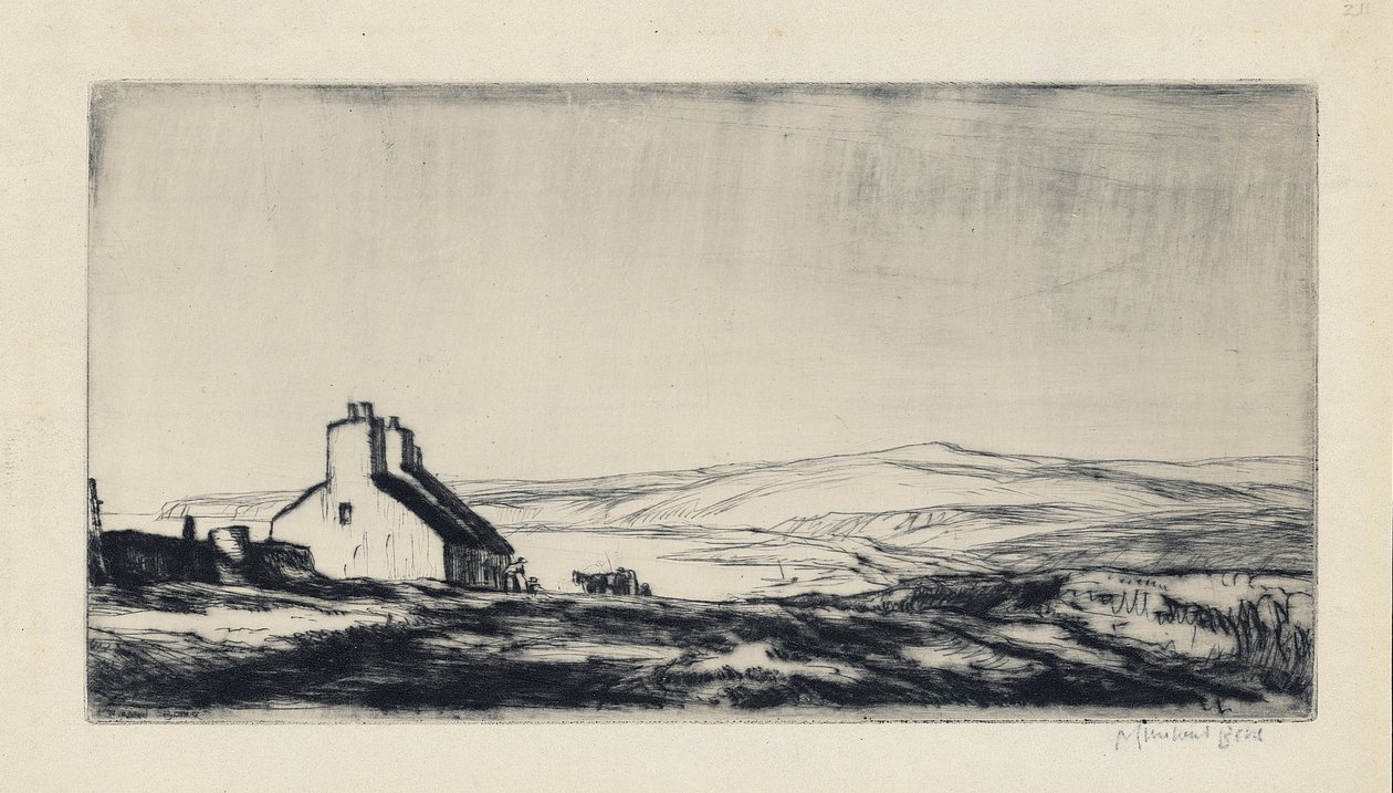 První studie pro silnici Ballantrae Road od David Muirhead Bone