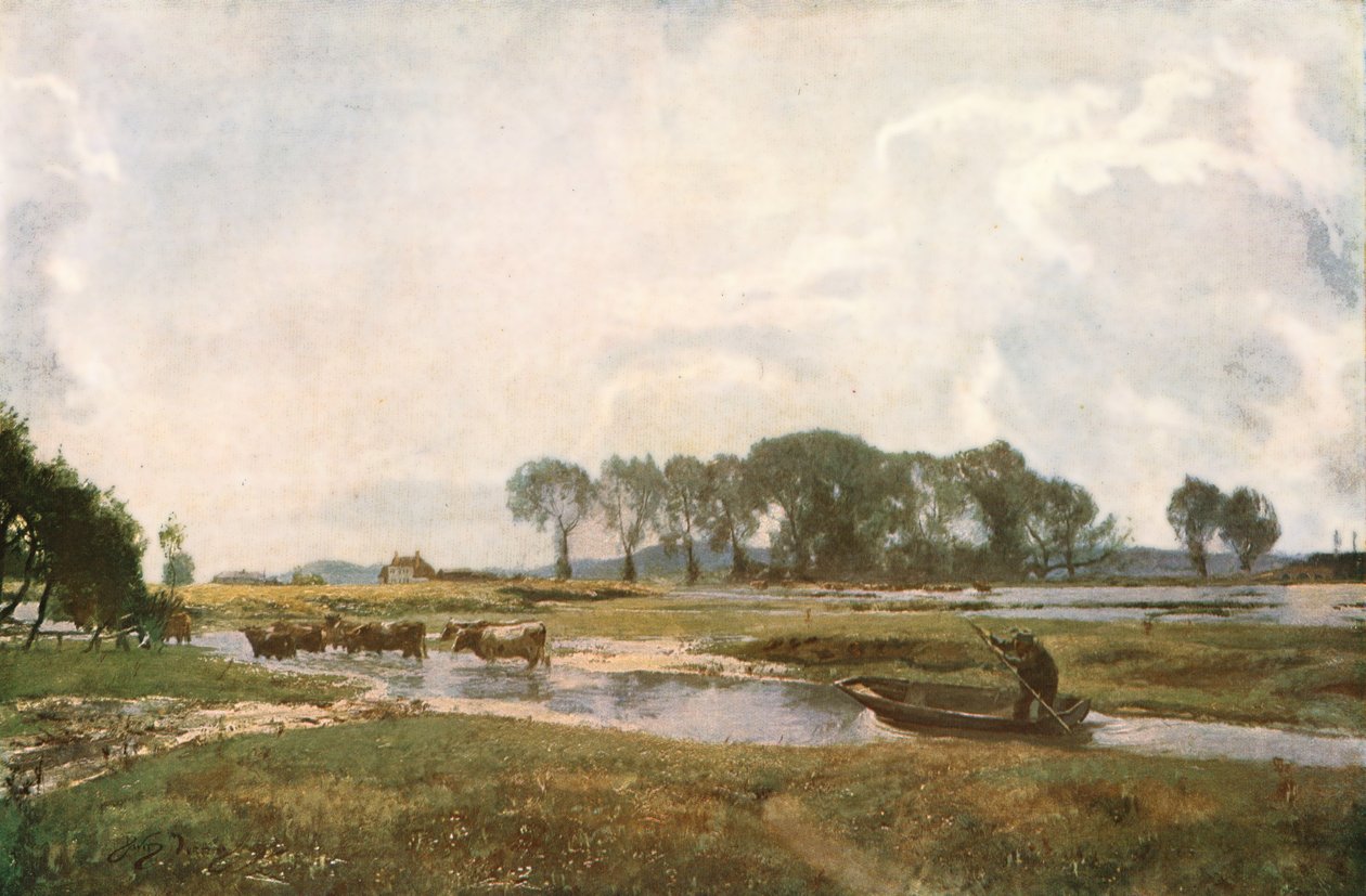 Driving the Cows, Hampshire, 1892, c1930. od David Murray