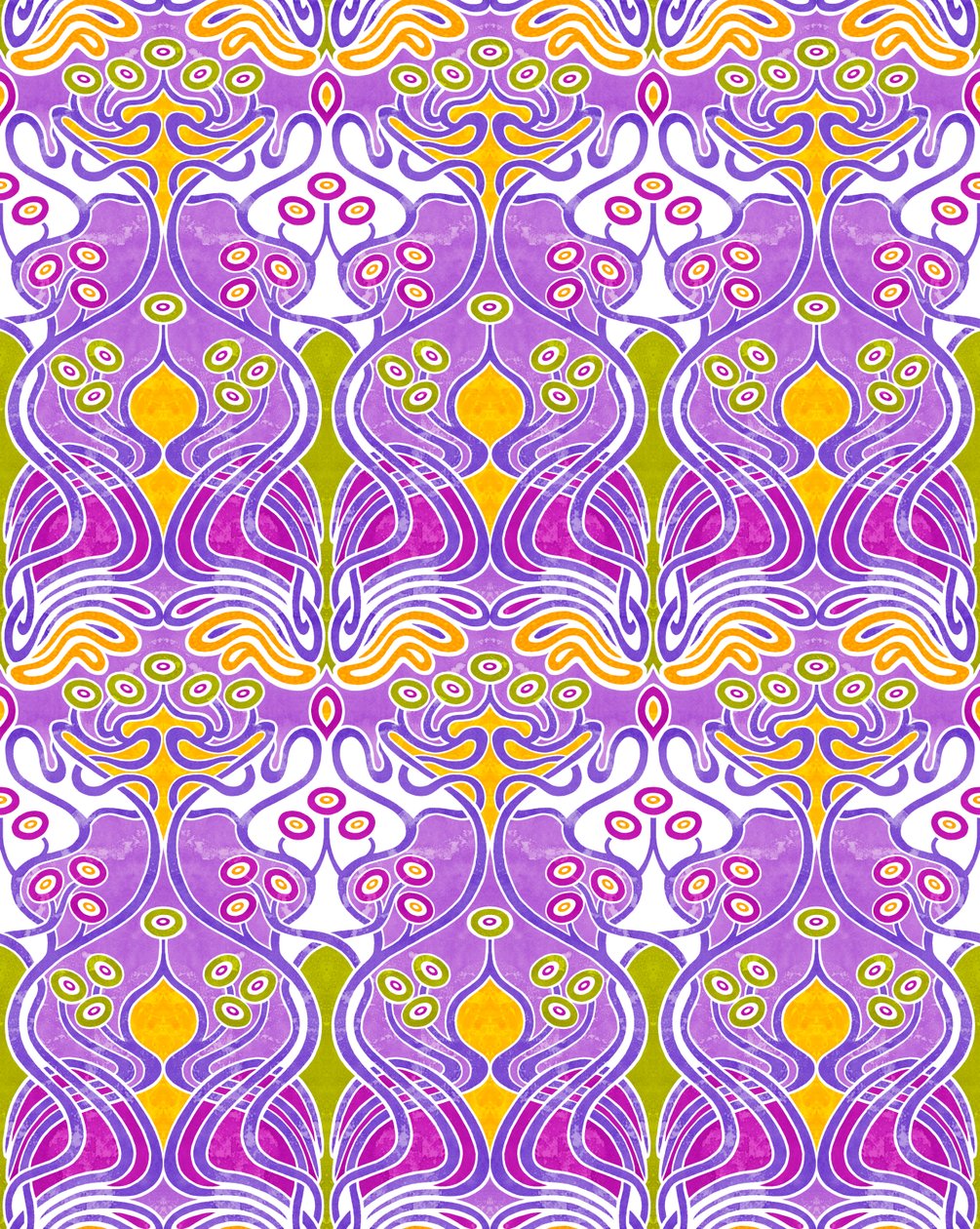Beauclair Mauve, 2018 (kombinovaná digitální technika) od David Newton