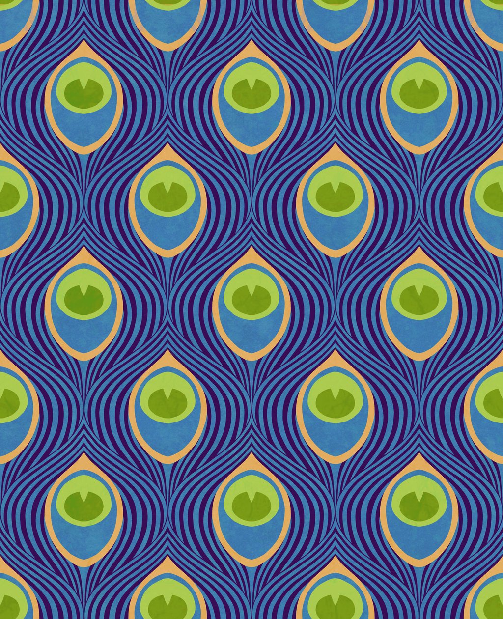 Peacock Blue, 2019 (smíšená digitální technika) od David Newton