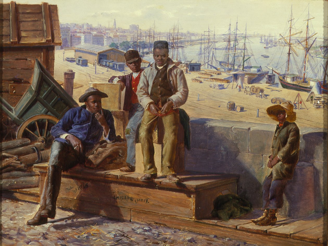 Black Boys on the Quayside, noin 1865 od David Norslup