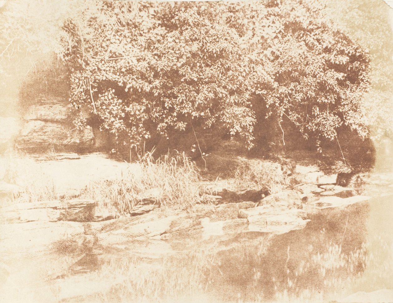 Burnside, Fife Island v Almond River, 1843-47. Tvůrci: David Octavius Hill, Robert Adamson, Hill & Adamson. od Hill and Adamson