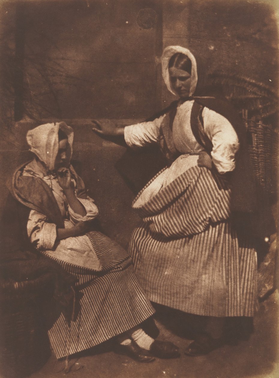 Newhaven Fishwives, ca. 1845. Tvůrci: David Octavius Hill, Robert Adamson, Hill & Adamson. od Hill and Adamson