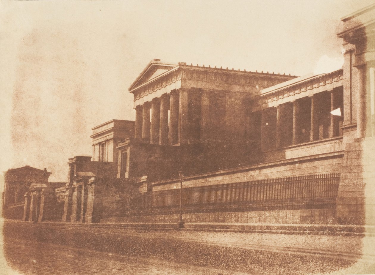 Old Royal High School, Calton Hill, Edinburgh, 1843-47. Tvůrci: David Octavius Hill, Robert Adamson, Hill & Adamson. od Hill and Adamson