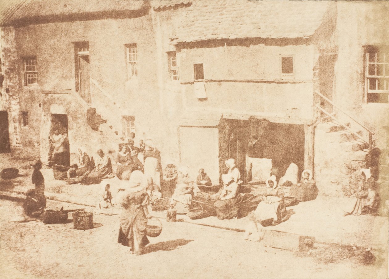 St. Andrews. Severní ulice, Fishergate, 1843-47. Tvůrci: David Octavius Hill, Robert Adamson, Hill & Adamson. od Hill and Adamson