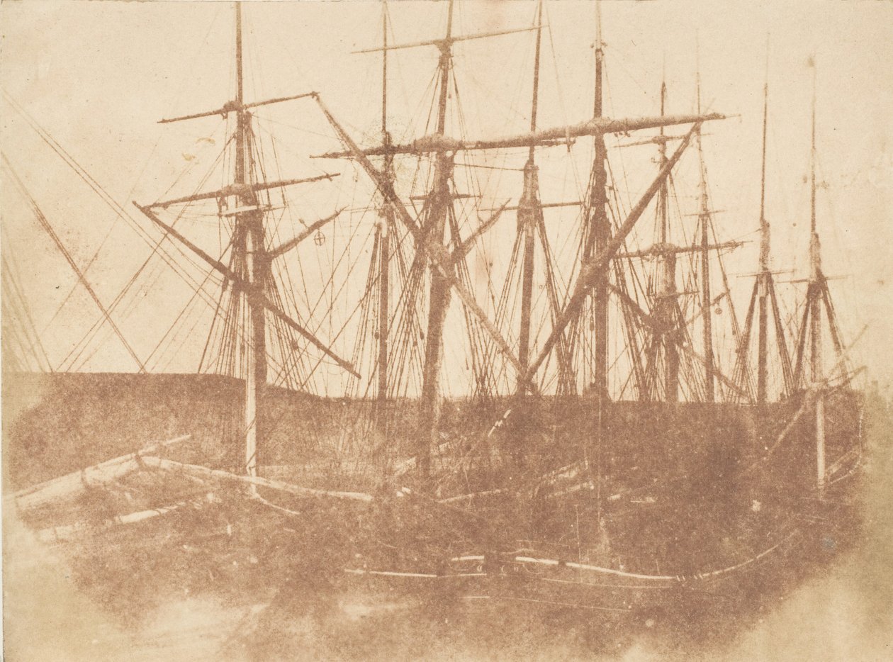 St . Andrews . Lodě v přístavu, 1843-47. Tvůrci: David Octavius Hill, Robert Adamson, Hill & Adamson. od Hill and Adamson