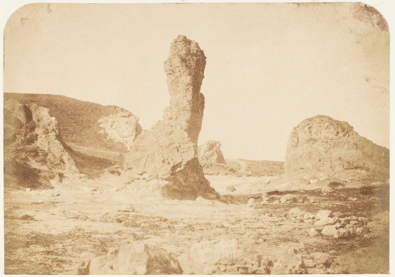 St. Andrews. Vřetenová skála, 1843-47. Tvůrci: David Octavius Hill, Robert Adamson, Hill & Adamson. od Hill and Adamson