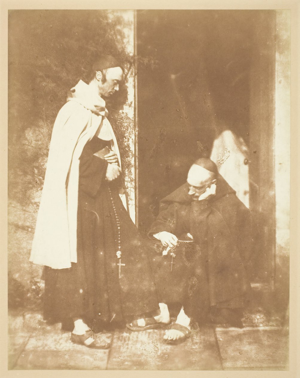 Dva bratři, 184346. Tvůrci: David Octavius Hill, Robert Adamson, Hill & Adamson. od Hill and Adamson
