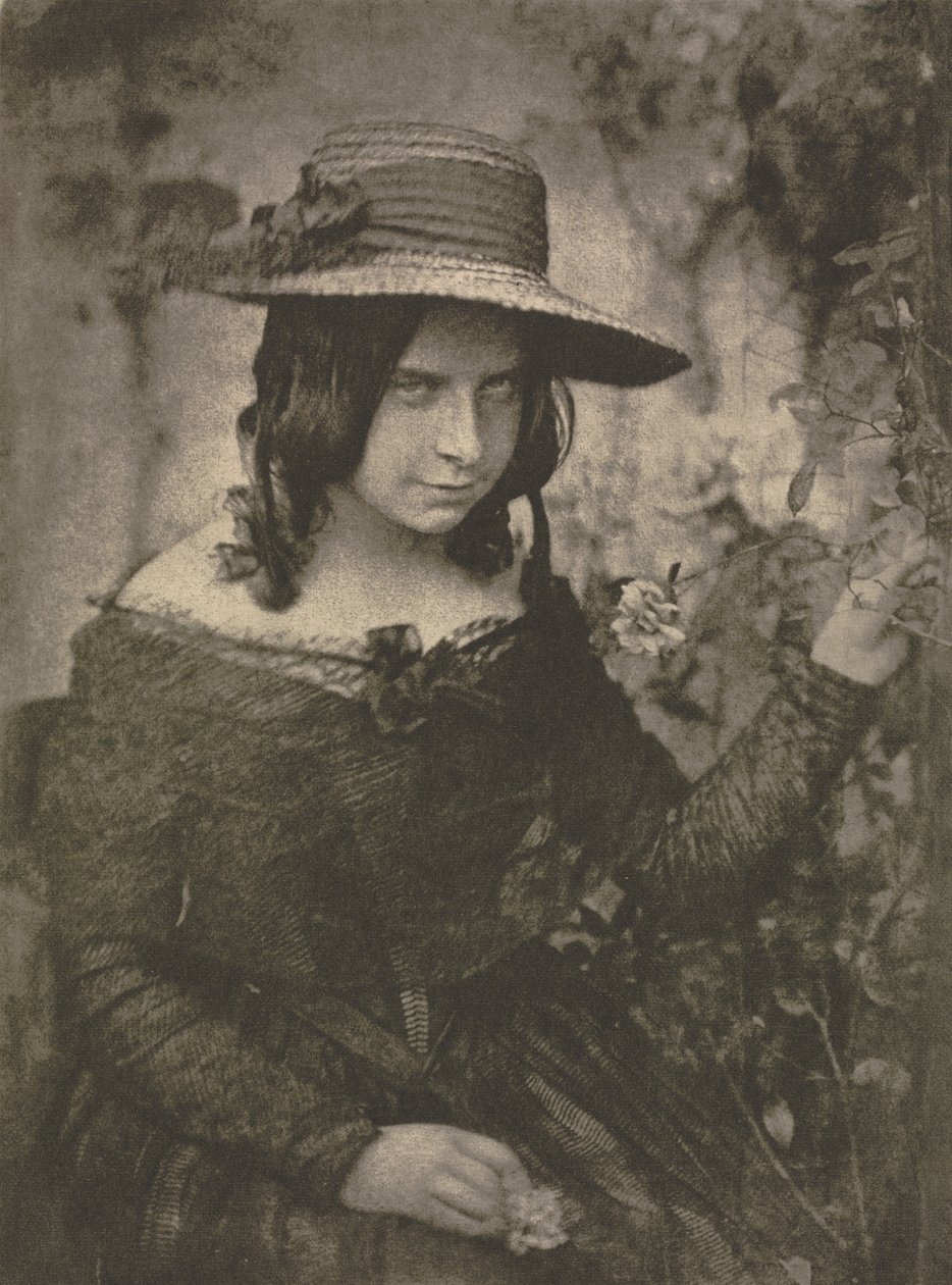 Kamera: Dívka ve slaměném klobouku od David Octavius Hill