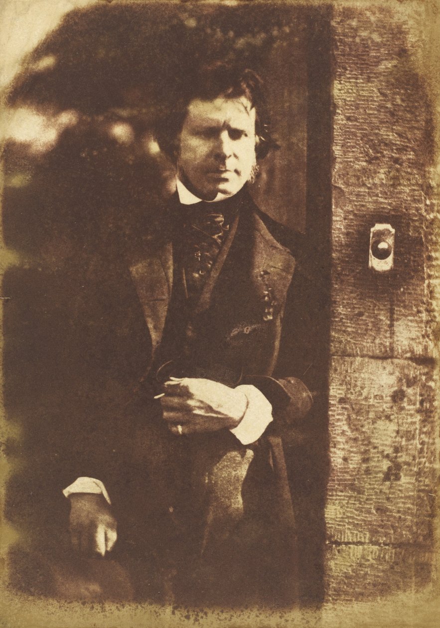 David Octavius Hill u brány Rock House, Edinburgh, 1843-1847 (foto) od David Octavius Hill