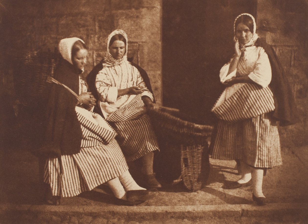 Paní Loganová a dvě neznámé ženy, Newhaven od David Octavius Hill
