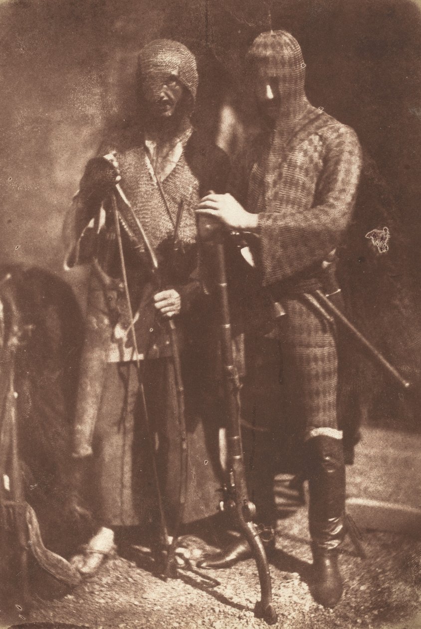 Afghánská nebo Čerkesská zbroj od David Octavius Hill and Robert Adamson