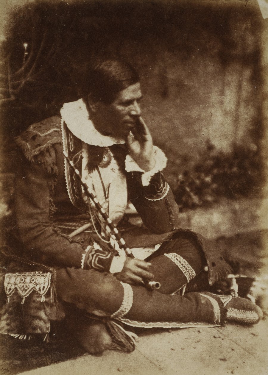 Rev. Peter Jones nebo Kahkewaquonaby, 1802 - 1856. Indický náčelník a misionář v Kanadě od David Octavius Hill and Robert Adamson