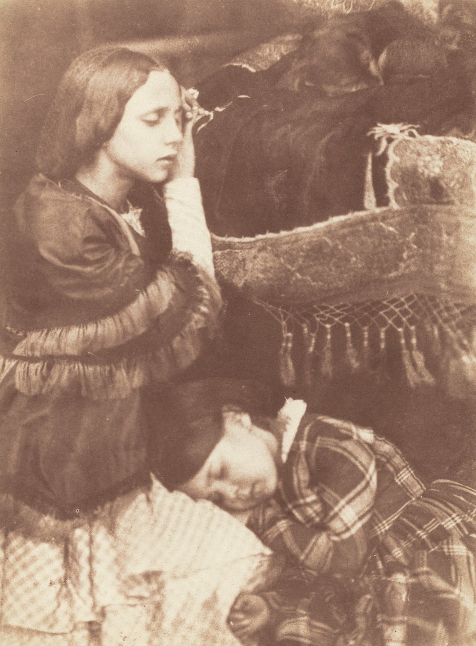 Tři spáči: Sophia Finlay, Harriet Farnie a Brownie od David Octavius Hill and Robert Adamson