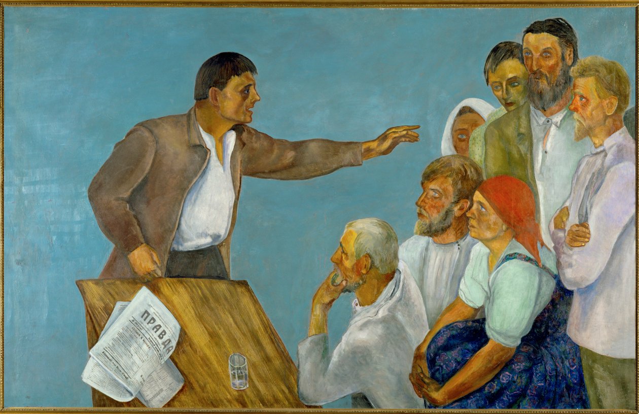 Agitátor (olej na plátně) od David Petrovich Shterenberg