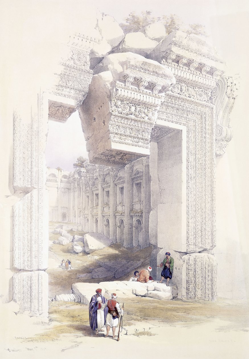 Baalbec, 7. května 1839, asi 1842-1849 od David Roberts