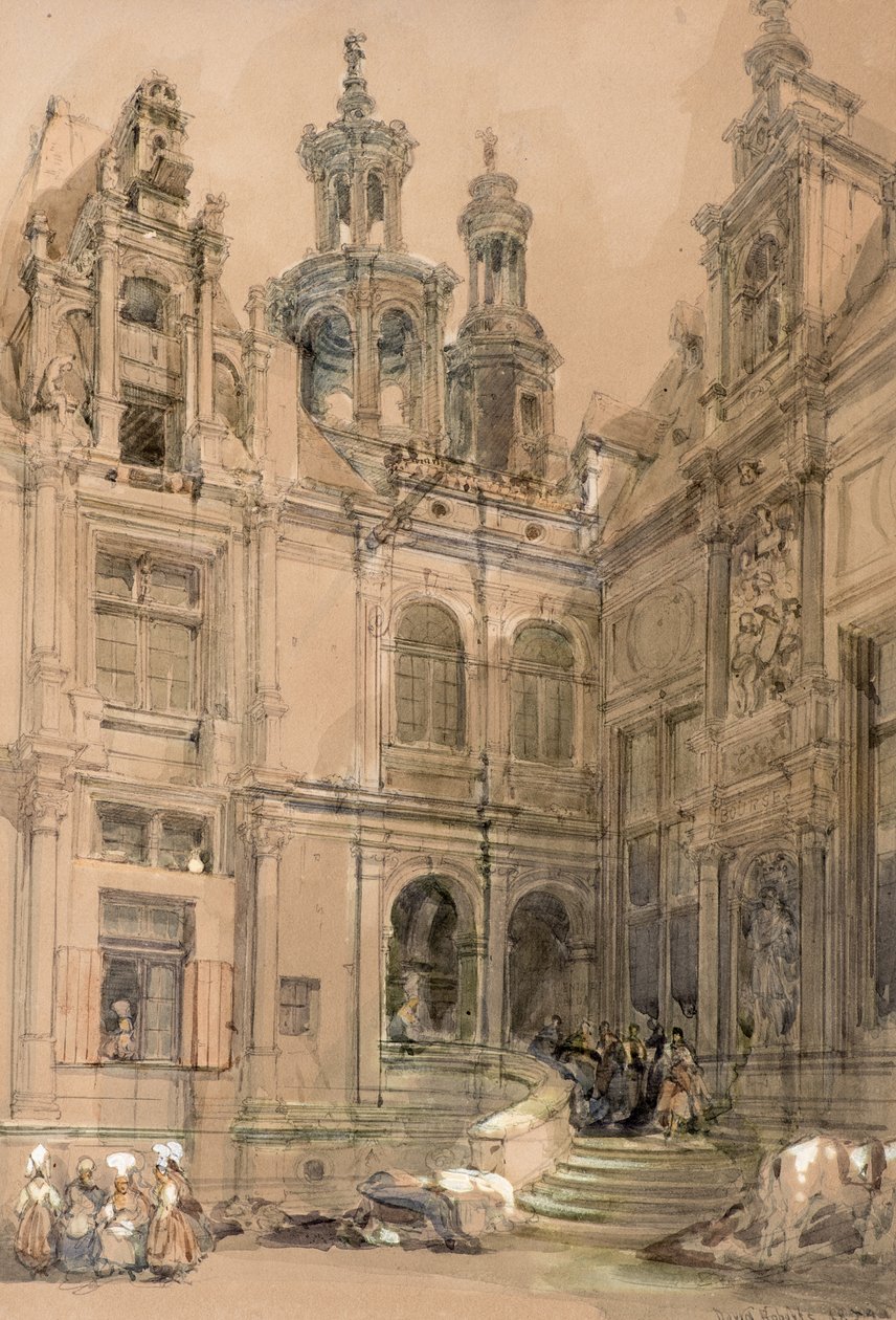 Bourneův dvůr od David Roberts