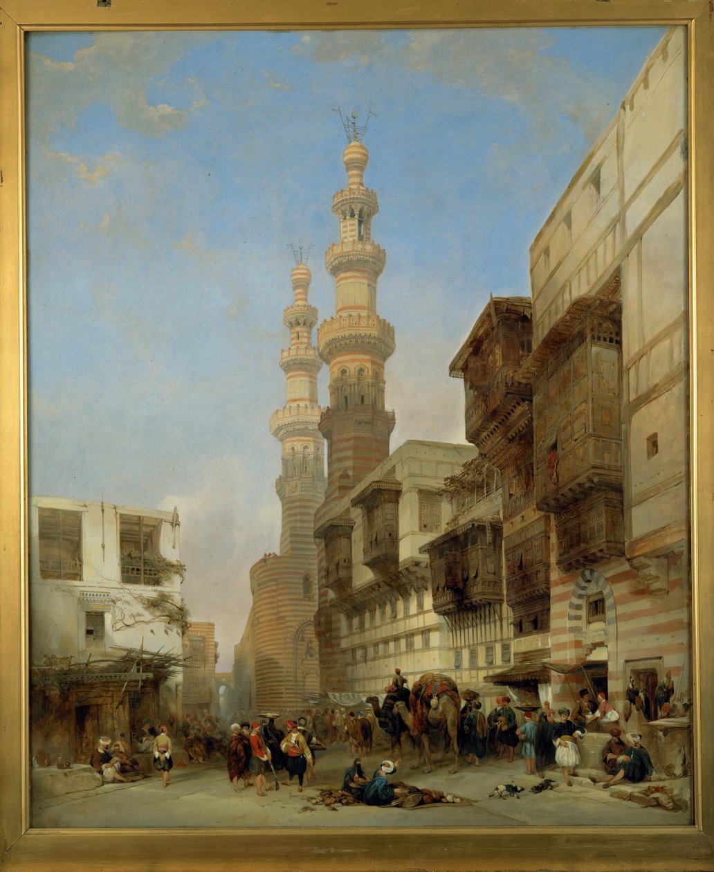 Káhira, Metwaley-Gate ... (malba na plátně) od David Roberts