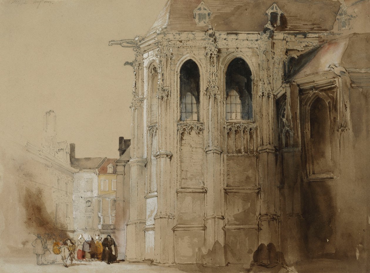 Dieppe, 1828 od David Roberts