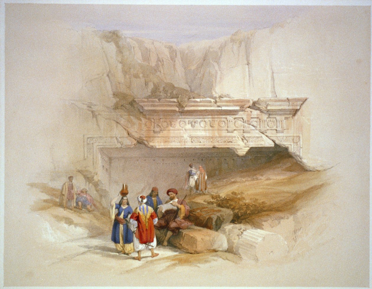 Vchod do hrobek králů, Jeruzalém od David Roberts