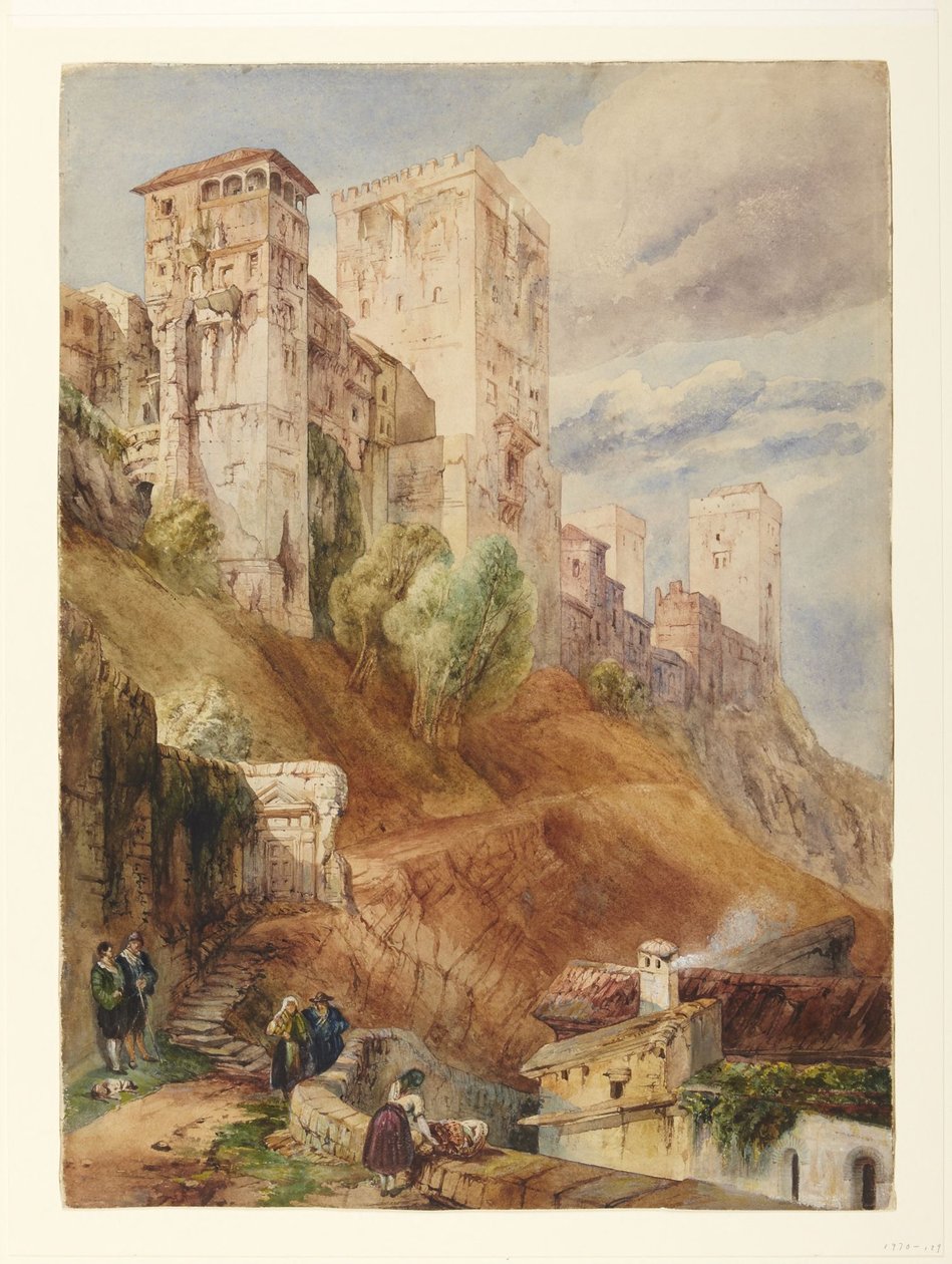 Pevnost Alhambra od David Roberts