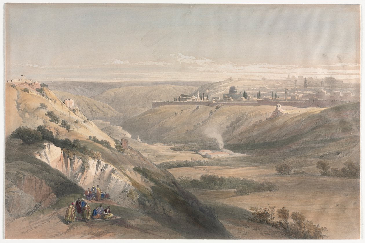 Jeruzalém z Olivetské hory, 1839. od David Roberts