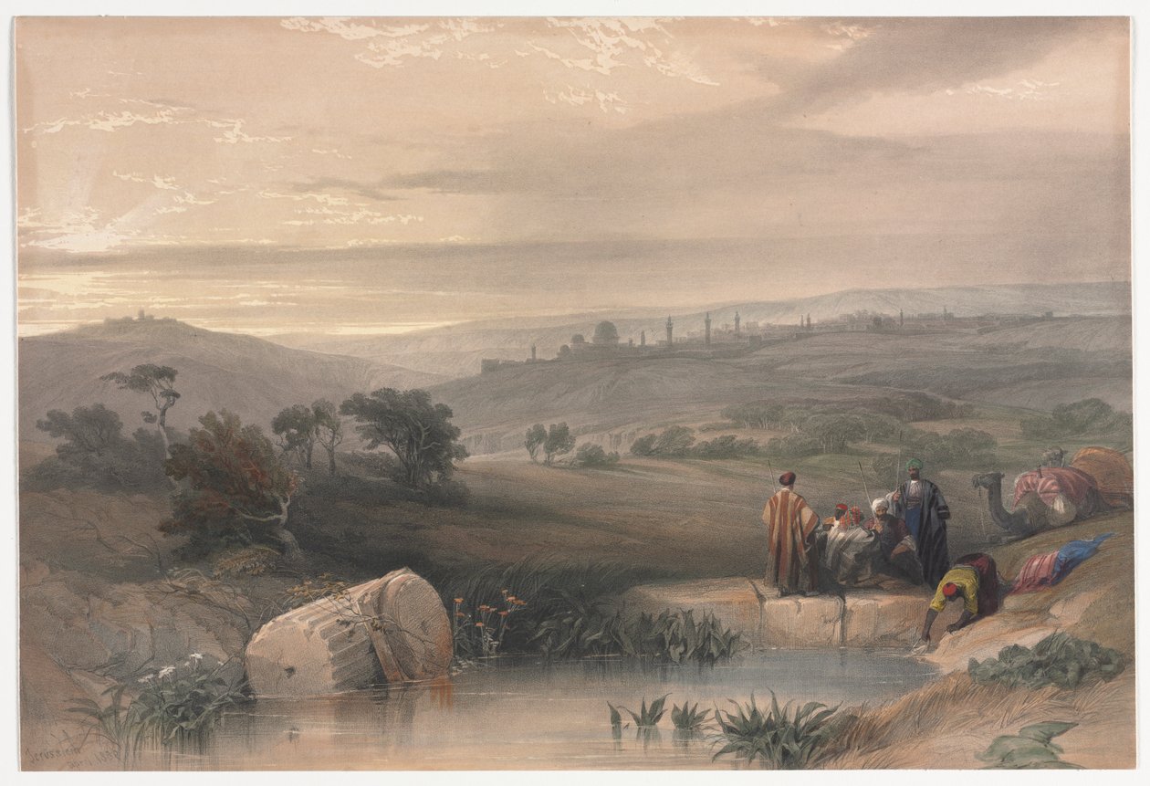 Jeruzalém ze severu, 1839. od David Roberts