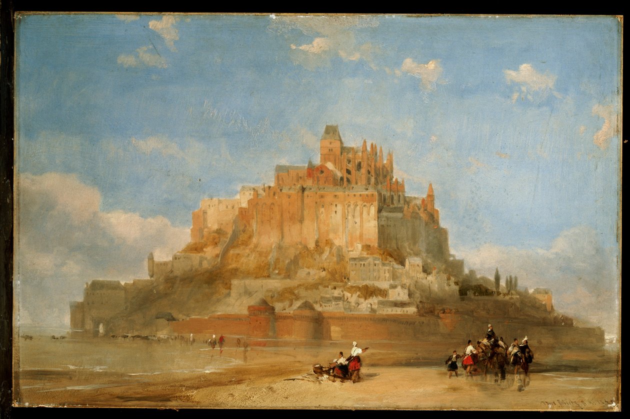 Mont St. Michel z Písků, 1848 od David Roberts