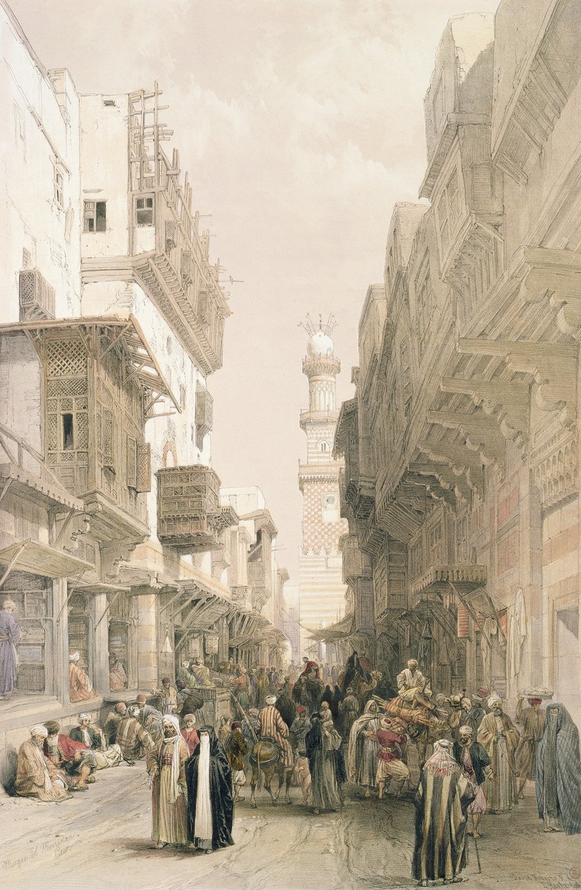 Mešita El Mooristan, Káhira, z Egypta a Núbie, sv.3 od David Roberts