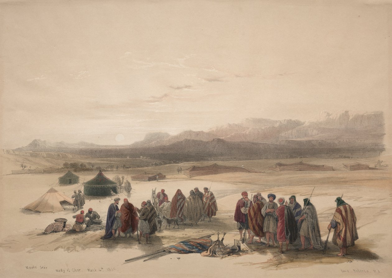 Mont Ser Wadi El Shar od David Roberts