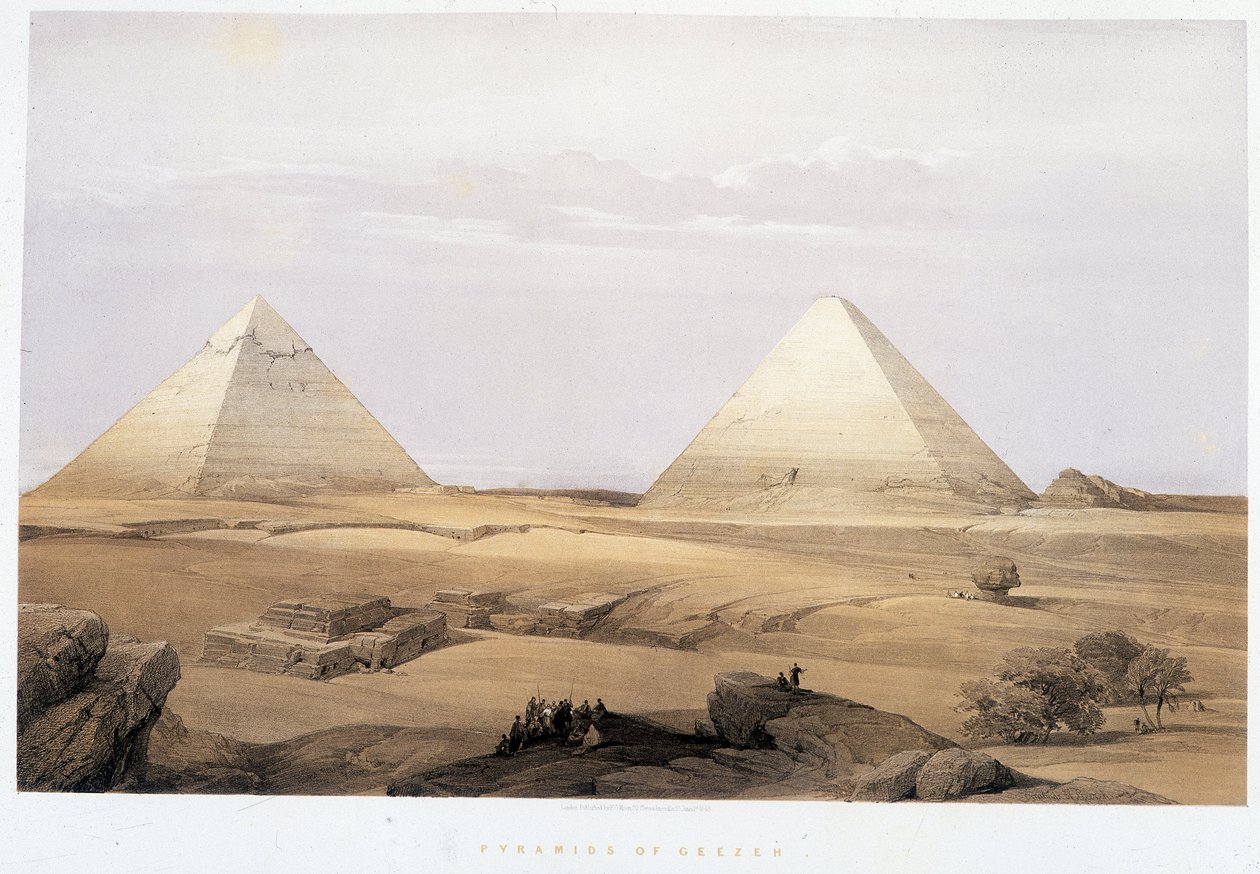 Pyramidy Geezeh - ve „Svaté zemi“, Londýn 1849 od David Roberts