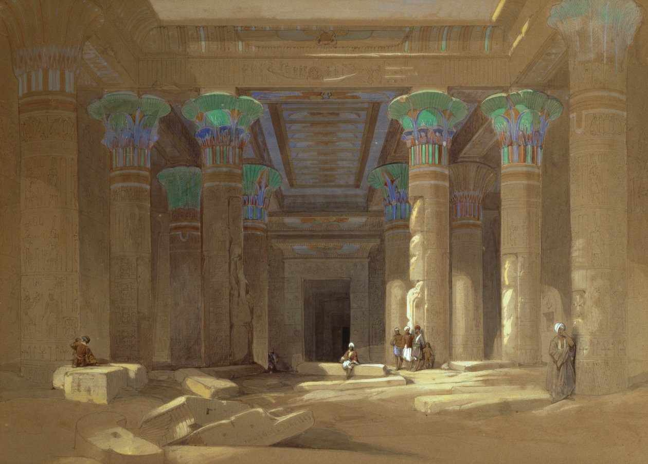 Chrám Philae, Egypt od David Roberts