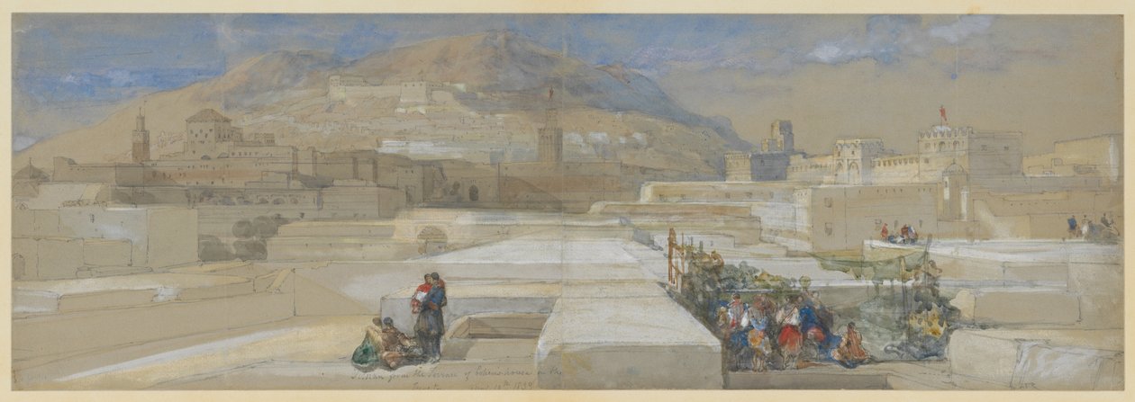 Tétouan z terasy Cohenova domu, Maroko od David Roberts
