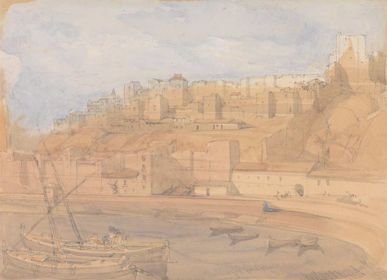 Alcazaba z Mole, Málaga od David Roberts