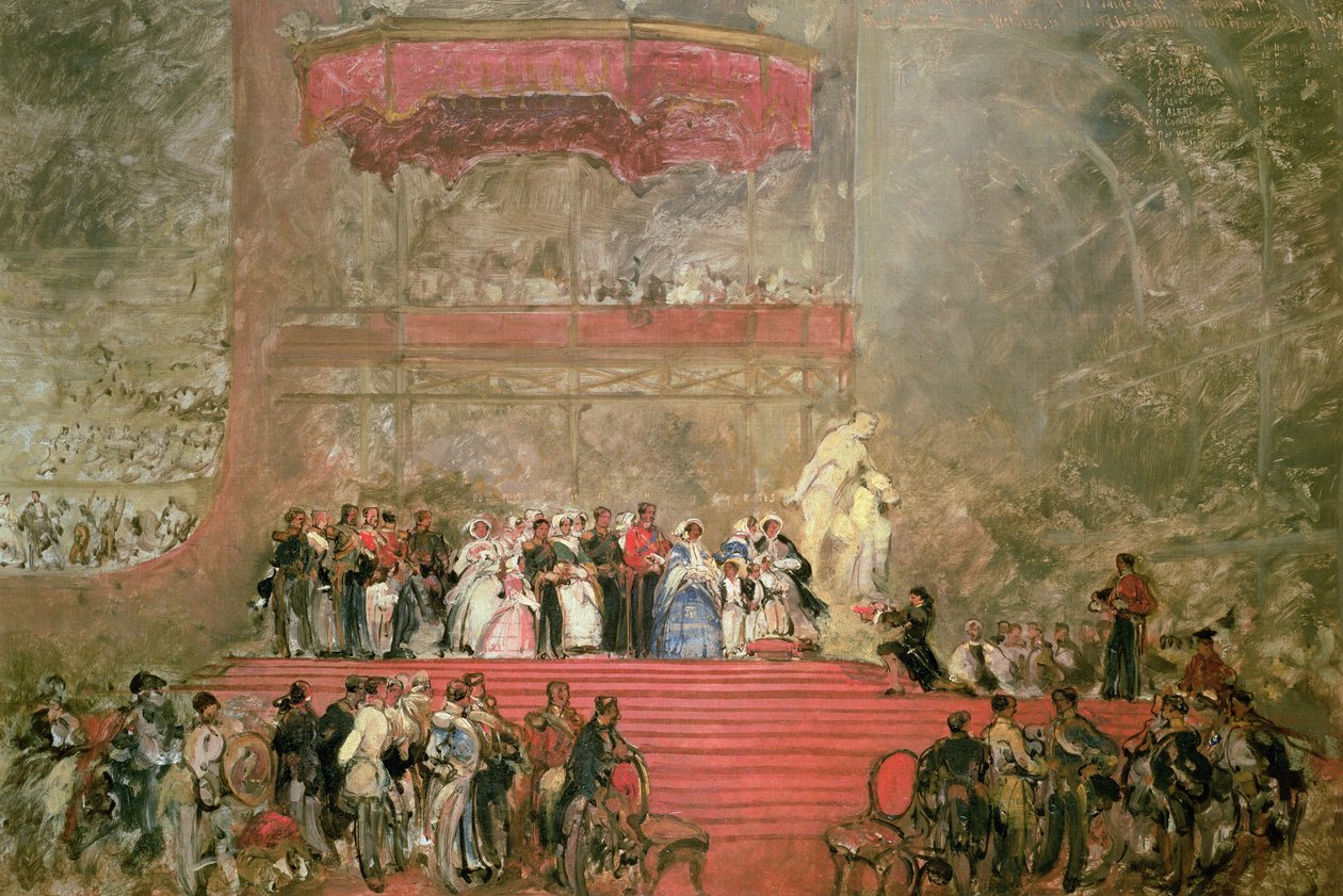 Otevření křišťálového paláce pro Velkou výstavu, 1851 od David Roberts