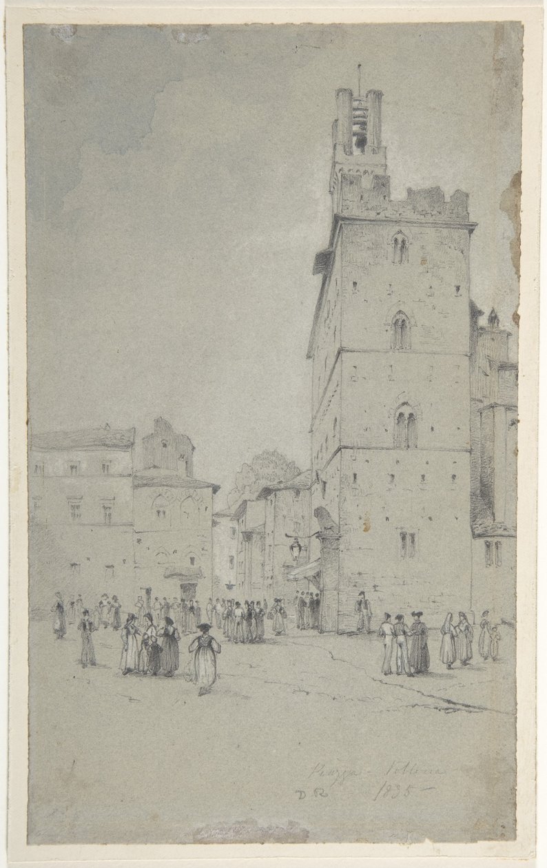 Palazzo dei Priori, Volterra od David Roberts