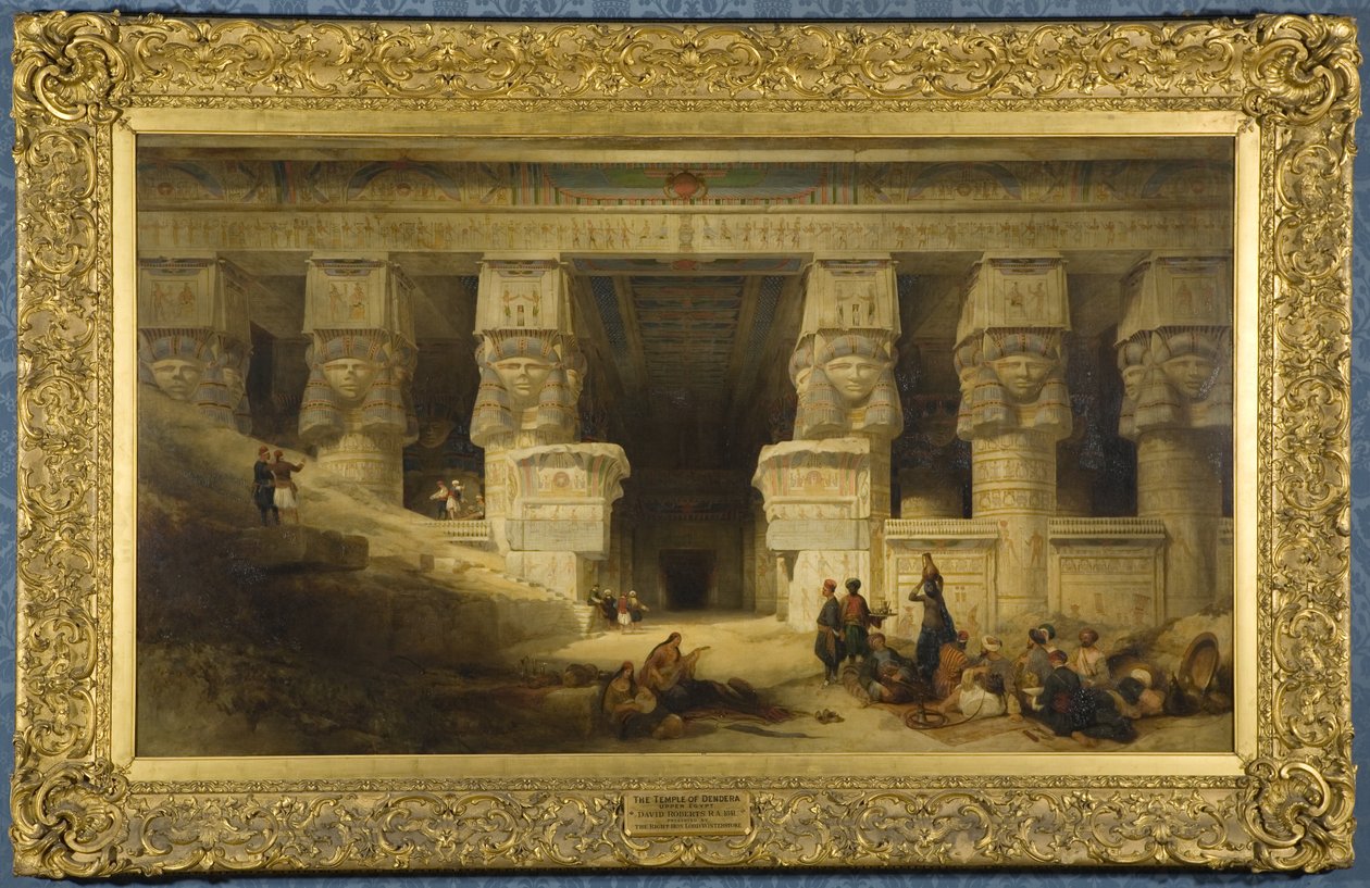 Chrám Dendera, Horní Egypt od David Roberts