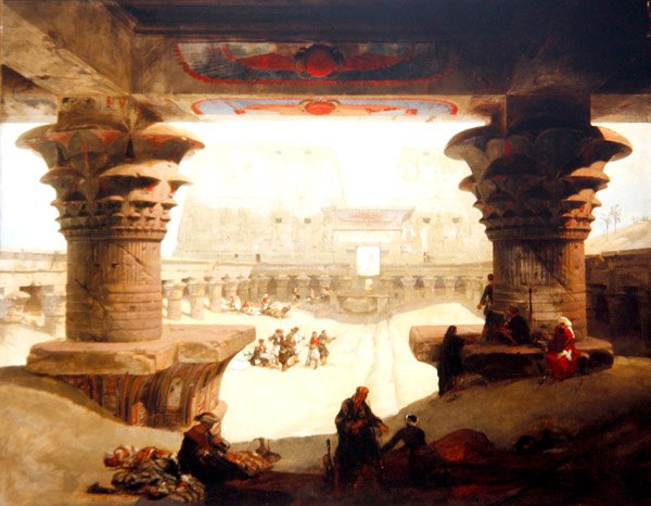 Chrám Edfou, Horní Egypt od David Roberts