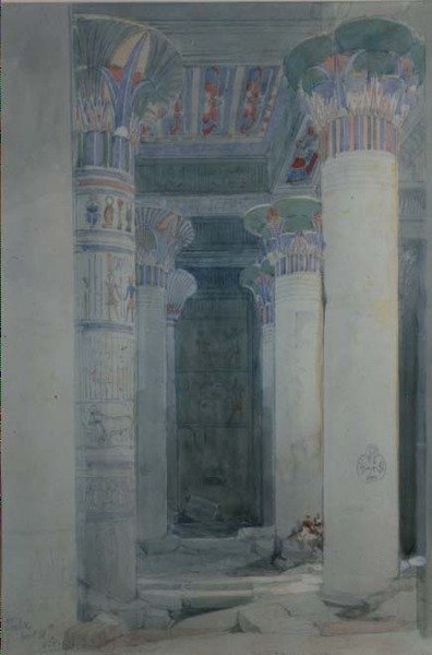 Pod Grand Portico, Philae od David Roberts