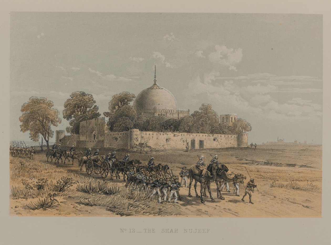 Šáh Nujeef, Lucknow od David Scott Lieutenant Colonel (after) Dodgson